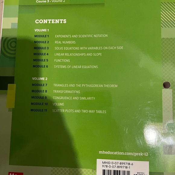 Reveal Math Course 3 Volume 2 Textbook - Picture 2 of 14